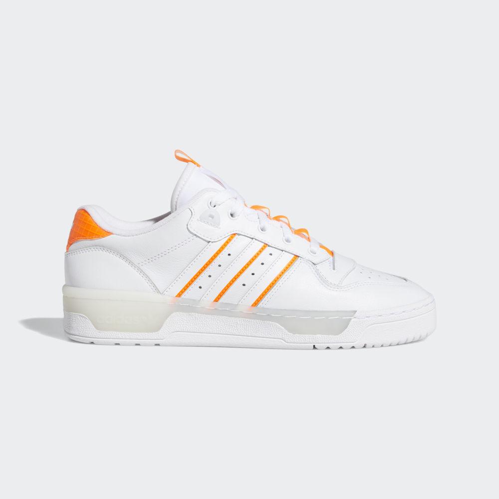 Adidas Women's Rivalry Low Originals Shoes White/Orange Ireland EE4965